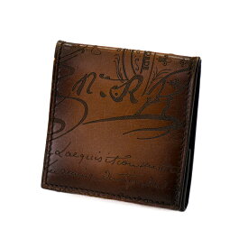 【中古】ベルルッティ カリグラフィ コインケース ウォレット メンズ小銭入れ ヴェネチア レザーブラウン 5140620M