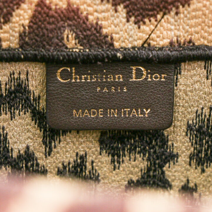 楽天市場】【美品】Christian Dior ブックトート レオパード 