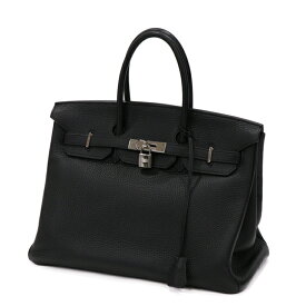 【中古】エルメス バーキン35 □I刻印 2005年 レディースバッグ ハンドバッグ トリヨンクレマンス レザー シルバー金具 ブラック 5226410H