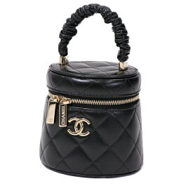 【極美品】CHANEL マトラッセ レディースバッグ ミニバッグ ハンドバッグ 3203**** 2021年 ラムスキン レザー ブラック ブランドバッグ 5242229J【中古】