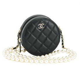 【美品】CHANEL マトラッセ チェーンウォレット レディースバッグ ショルダーバッグ 31番台 2022年 ラムスキン レザー ブラック ブランドバッグ 5315922J【中古】