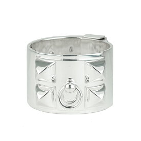 【美品】HERMES コリエドシアン GM バングル ブレスレット SH SV925 シルバー ブランドアクセサリー 5330832J【中古】