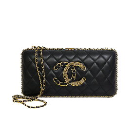 【中古】CHANEL シャネル マトラッセ クラッチバッグ チェーンショルダー 29番台 レディースバッグ ココマーク クロスボディ ショルダーバッグ ラムレザー ゴールド金具 ブラック ブランドバッグ 5337141J