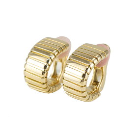 【極美品】BVLGARI トゥボガス イヤリング 750 YG K18 イエローゴールド ブランドジュエリー 5s31735J【中古】