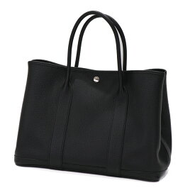 【美品】HERMES ガーデンパーティ PM 36 ネゴンダ ブラック シルバー金具 PHW レディースバッグ ハンドバッグ トートバッグ A刻印 2017年 5186850JC5 【中古】