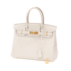 【未使用品】HERMES バーキン 30 トゴ クレ ゴールド金具 GHW レディースバッグ ハンドバッグ W刻印 2024年 ホワイト 5300829H 【中古】