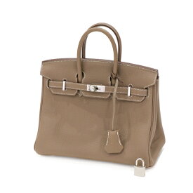 【極美品】HERMES バーキン 25 トゴ エトゥープ グレージュ ベージュ シルバー金具 PHW レディースバッグ ハンドバッグ U刻印 2022年 5341629HB5 【中古】