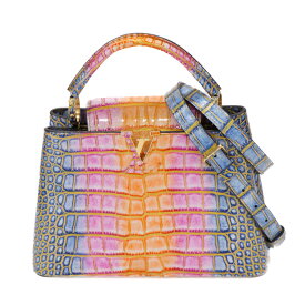 【美品】LOUIS VUITTON カプシーヌBB エキゾチックレザー クロコダイル アリゲーター レディースバッグ ハンドバッグ ショルダーバッグ ゴールド金具 レインボーカラー 5368485JD5 【中古】