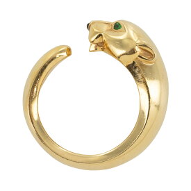 CARTER カルティエ パンテール ドゥ カルティエ リング 750 K18イエローゴールド エメラルド オニキス ブランドジュエリー 5373510J【中古】