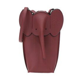 【極美品】LOEWE エレファント ポケット レディースバッグ ショルダーバッグ C623B02X09 カーフ レザー ワインレッド ボルドー 5383227MQ【中古】