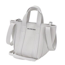 【極美品】BALENCIAGA バレンシアガ EVERYDAY 2.0 レディースバッグ クロスボディ ハンドバッグ ショルダーバッグ 781817 レザー ライトグレー 5442057ME4 【中古】