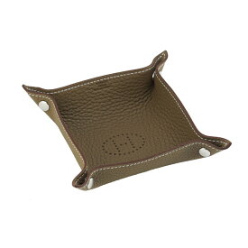 【美品】HERMES エルメス ヴィド ポッシュ ミニ PM エトゥープ トリヨンクレマンス W刻印 ブラウン シルバー金具 小物入れ アクセサリーケース ブランド小物 5s44425MM【中古】
