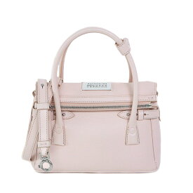 【美品】MAISON MARGIELA メゾン マルジェラ 5AC イーストウエスト スモールバッグ 2way ショルダーバッグ SB1WD0034P5348 ゴートレザー ピンク ブランドバッグ 5s48060ME3【中古】