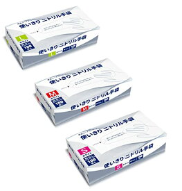 ニトリル手袋ホワイトS,M,Lサイズ 100枚入り パウダーフリー 使い捨て手袋 ゴム手袋 粉なし パウダーフリー 白 ホワイト 食品衛生法適用 食品用 業務用 家庭用 介護 洗車