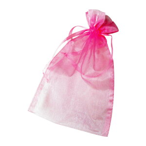 オーガンジーポーチ ピンク 100枚 ラッピング ギフト用 プレゼント アメニティ 袋