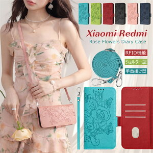 RFID�@�\ REDMI15�P�[�X REDMI Note 15 Pro 5G �X�}�z�P�[�X �V�����_�[ �^�C�v �蒠�^ �ԕ� ��l���� Xiaomi Redmi Note14Pro Note15Pro Note13Pro 5G �g�� �P�[�X �J�o�[ �蒠�^ �΂ߊ|�� ���|�� REDMI12�P�[�X Redmi 