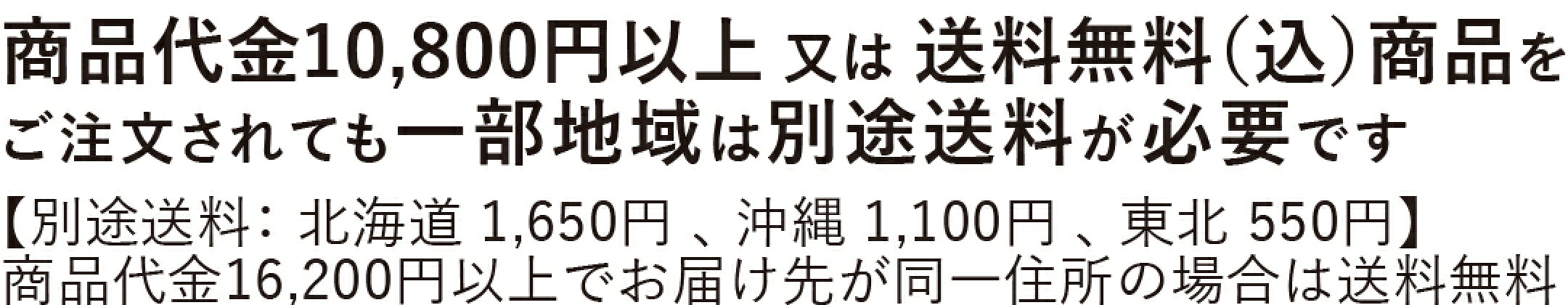 別途送料について