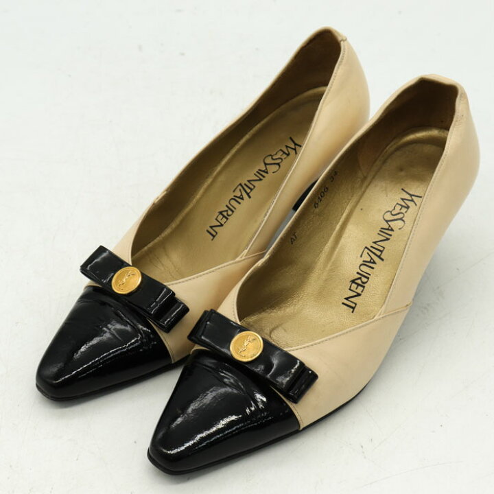 イヴサンローラン YVES SAINT LAURENT エナメルパンプス 38 