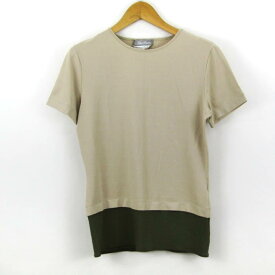 【4/20 11:00から 50%OFFクーポン】マックスマーラ Tシャツ 半袖 ストレッチ 無地 トップス イタリア製 レディース Mサイズ ベージュ MAX MARA 【中古】