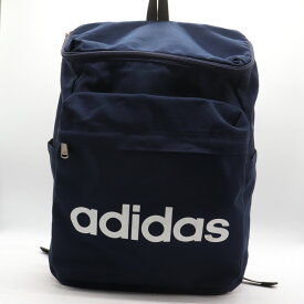 アディダス デイパック リュックサック 通学 ブランド 鞄 カバン レディース メンズ ネイビー adidas 【中古】