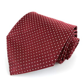 アンドリューズタイズ ブランドネクタイ ドット柄 シルク イタリア製 Zadi メンズ エンジ Andrew's Ties 【中古】