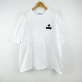 ザラ 半袖Tシャツ トップス カットソー メンズ Lサイズ ホワイト ZARA 【中古】