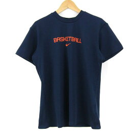 ナイキ 半袖Tシャツ トップス スポーツウエア バスケットボール DRI-FIT レディース Lサイズ ネイビー NIKE 【中古】