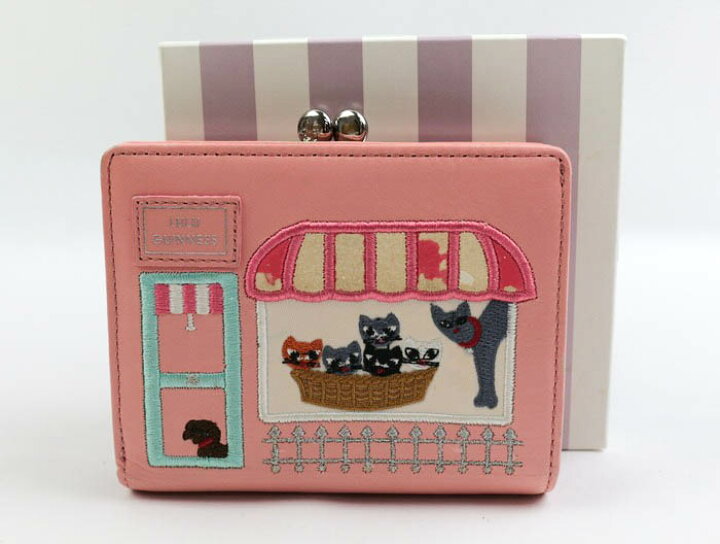 楽天市場】ルルギネス 二つ折り財布 刺繍 犬 がま口 小銭入れあり 