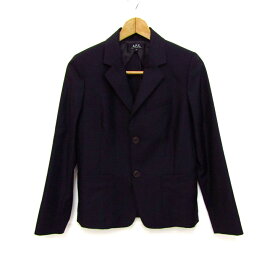 アーペーセー テーラードジャケット ウール100% ブランド アウター メンズ XSサイズ ネイビー A.P.C. 【中古】