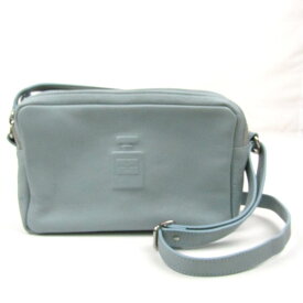 イオペレ ショルダーバッグ 香水瓶 型押し レザー 鞄 ブランド レディース ブルー IOPELLE 【中古】