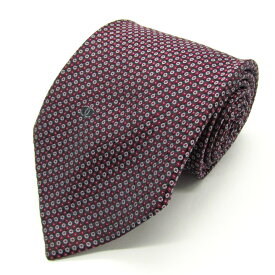 シャネル ブランド ネクタイ ココマーク 小紋柄 ドット柄 シルク イタリア製 PO メンズ グレー CHANEL 【中古】