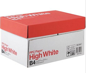【送料無料】 PPC PAPER High White B4 1箱（2500枚：500枚×5冊）法人（会社・企業）様限定商品