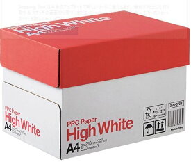 【送料無料】【法人様専用】コピー用紙 A4 High White A4 1箱(2500枚:500枚×5冊)