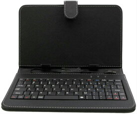 【microUSB】/7インチ専用タブレットキーボード付ケース＆サイズ調整機能付 アンドロイドタブレット