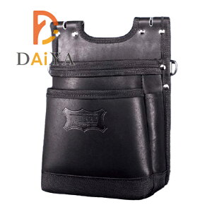 ニックス KGB-201BA グローブ革建築用2段腰袋 バリスティック緑巻