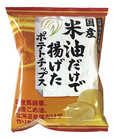 国産米油だけで揚げたポテトチップス(うす塩味) 60g ×1個＼着後レビューでプレゼント有！／