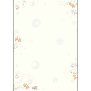 ササガワ 和柄用紙 和ごころ 金魚 4-1021