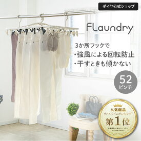 ★送料無料★【52ピンチ ダブル回転止め付 ピンチ付替え可能 風対策】大型 ピンチハンガー | ジーンズ 子供服 デリケート 丈夫 長持ち ピンチ 交換 洗濯ハンガー ピンチハンガー 角ハンガー 洗濯物干し 回転 傾かない 強風