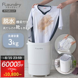 ★6000円OFF 8/15まで★【2026年2月最新型 脱水付き 小型洗濯機 160Wパワフル洗浄 靴用洗濯機】 3kg 小型洗濯機 ミニ洗濯機 ミニランドリー 分け洗い 予洗い ウオッシュ バケツ 持ち運び 一人暮らし ボーイ ペット用 タイマー付き 靴用 靴 洗濯機 1年保証 脱水機能
