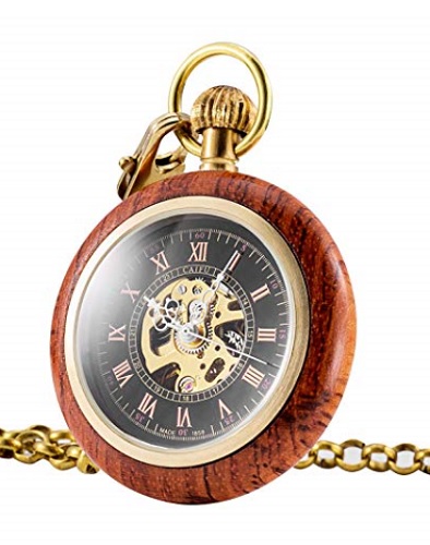 【楽天市場】全国送料無料 木製 ウッド懐中時計 アンティーク 手