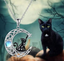楽天市場】三日月 猫 ネックレスの通販 
