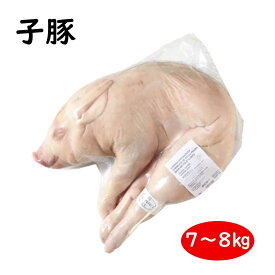 冷凍 生 仔豚 丸焼き用 丸ごと 1匹 7～8kg ミルクフェッド スペイン産 生 豚肉 子豚の丸焼きにどうぞ 子豚 焼き バーベキュー パーティ用に最適 真空包装