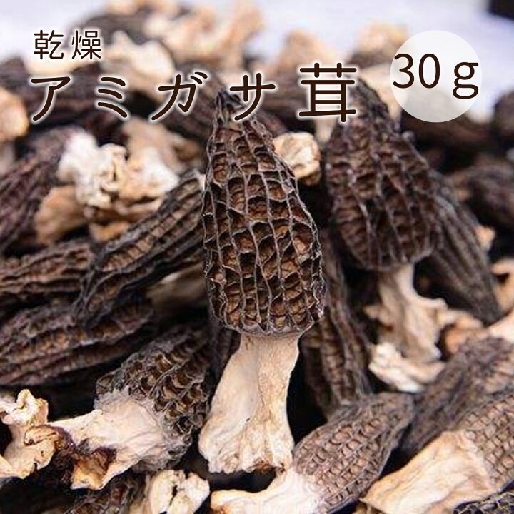 楽天市場】乾燥 モリーユ アミガサタケ アミガサ茸 10gx3袋 