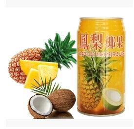 巧口 パイナップルココナッツぜーり340g*24缶 夏の定番 台湾お土産