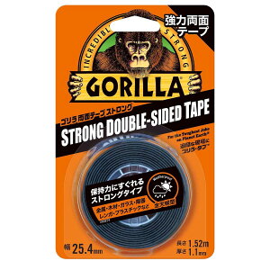 ���H�� Gorilla Glue �S�������͗��ʃe�[�v �X�g�����O 25.4mm×1.52m ���ʃe�[�v �ڒ��� �S�����O���[ NO1779 KURE
