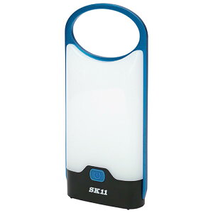 SK11 乾電池式LEDスリムランタン SLT-100DB-BL ブルー 携帯照明器具 薄型 スリム 夜釣り キャンプ アウトドア 災害対策