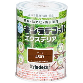 大阪ガスケミカル 水性キシラデコールエクステリア 0.4L チーク #803　　　高耐久 防腐 防カビ 防虫 　　