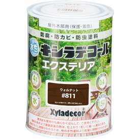 大阪ガスケミカル 水性キシラデコールエクステリア 0.4L ウォルナット #811　　　高耐久 防腐 防カビ 防虫 カンペハピオ