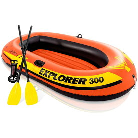 INTEX(インテックス) 子供用ボート エクスプローラー300SET 211×117×41cm U-58332 　3人乗り ボート 水遊び 【日本正規品】