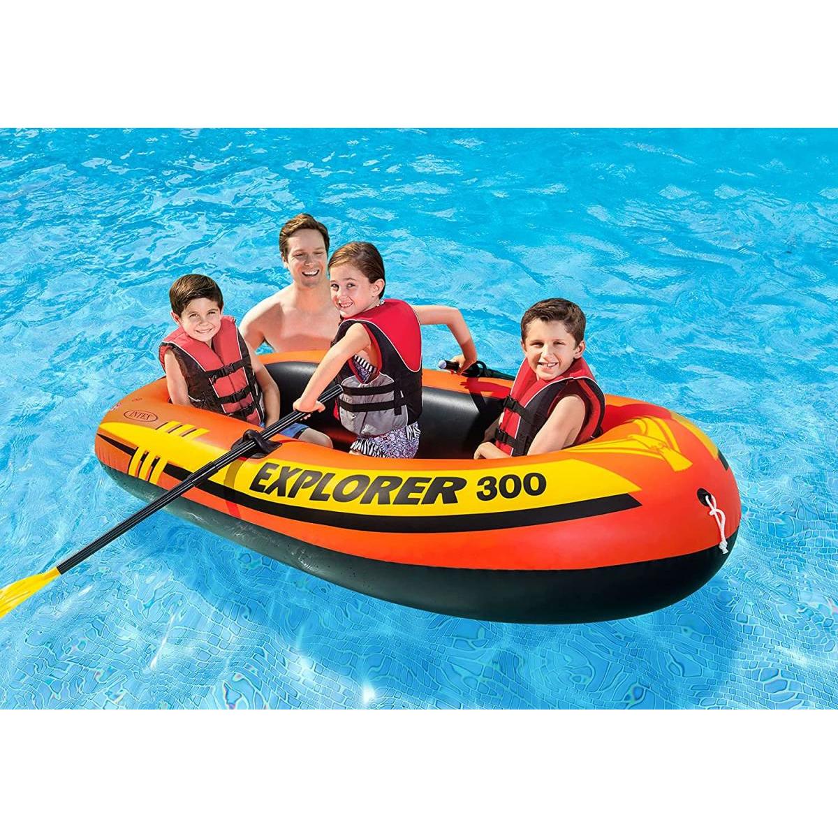 公式サイト公式サイト INTEX(インテックス) 子供用ボート エクスプローラー300SET 211×117×41cm U-58332 3人乗り  ボート 水遊び プール・水遊び